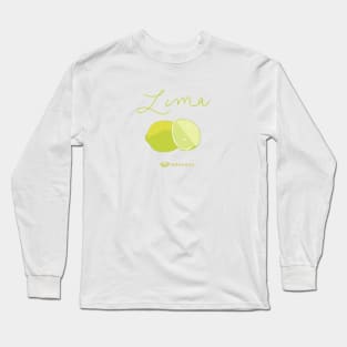 Fruits in Spanish - La Lima Long Sleeve T-Shirt